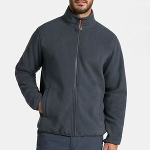 Ozark Trail Fleece Jacket Full Zip Polar Fleece Gray NWT